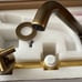 Double Handle Bathroom Faucet Wall Mounted Bathroom Sink Faucet
