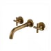 Double Handle Bathroom Faucet Wall Mounted Bathroom Sink Faucet