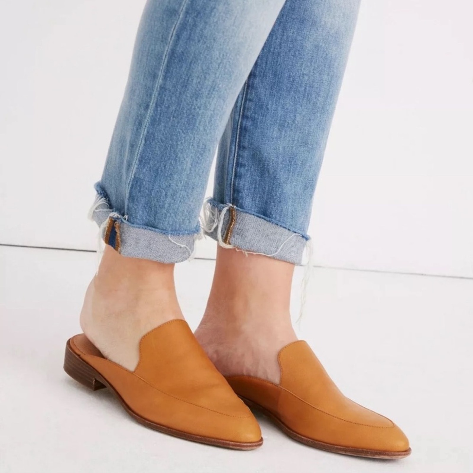 Madewell The Frances Loafer Mule In Leather