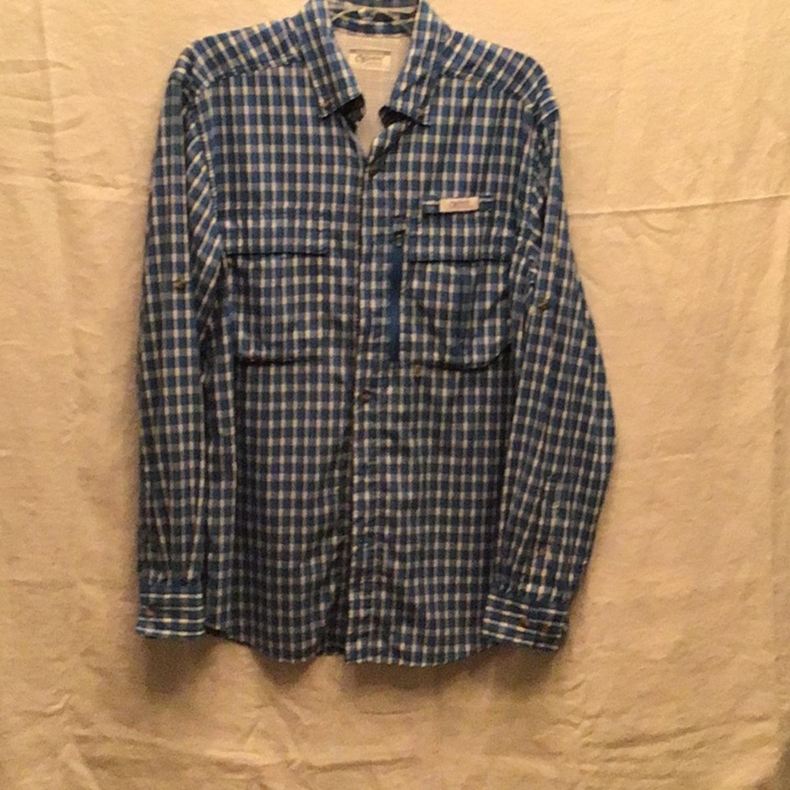 Gander Mountain Blue Casual Button Down Shirt