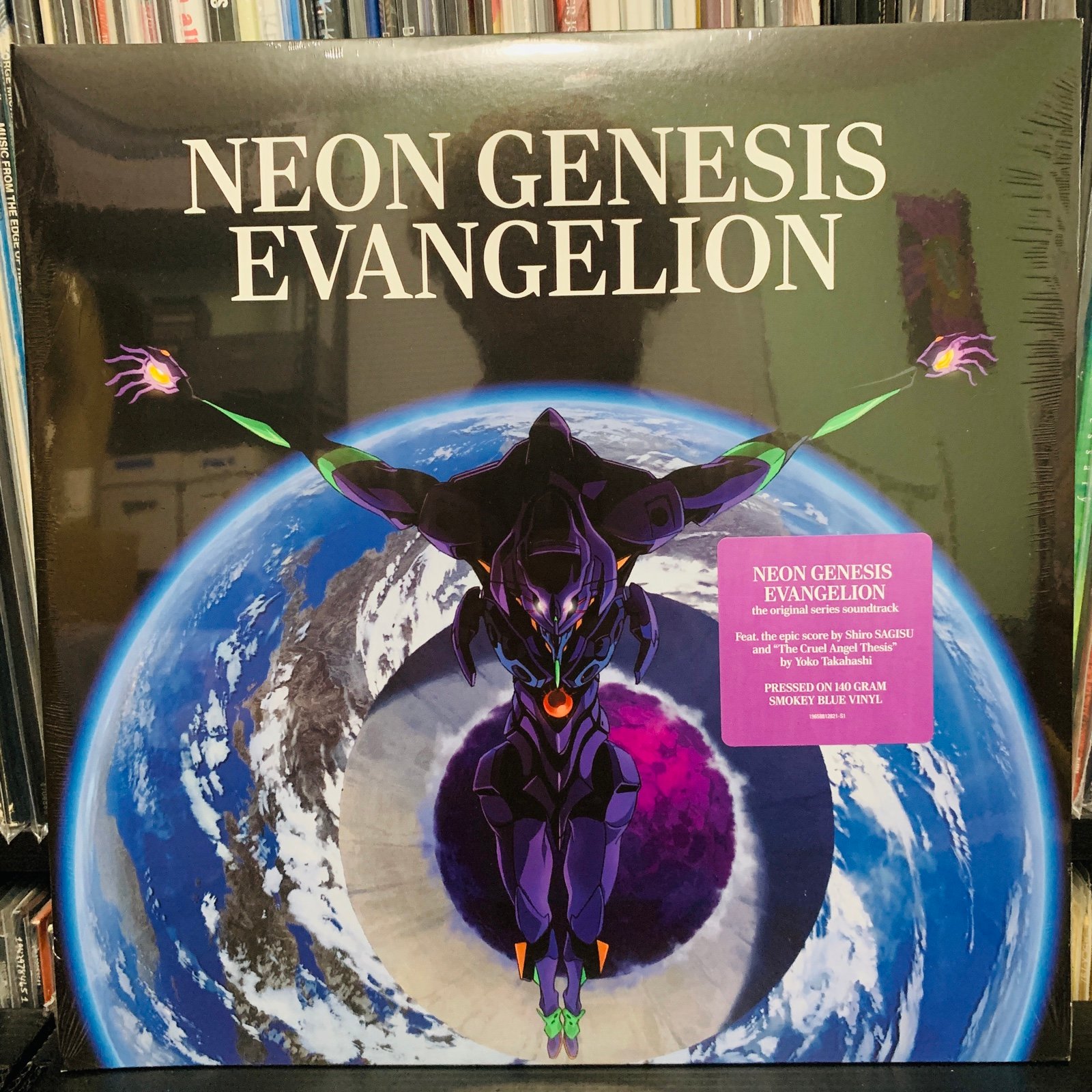 Neon Genesis Evangelion - Original Anime Soundtrack OST Blue Vinyl LP NEW SEALED