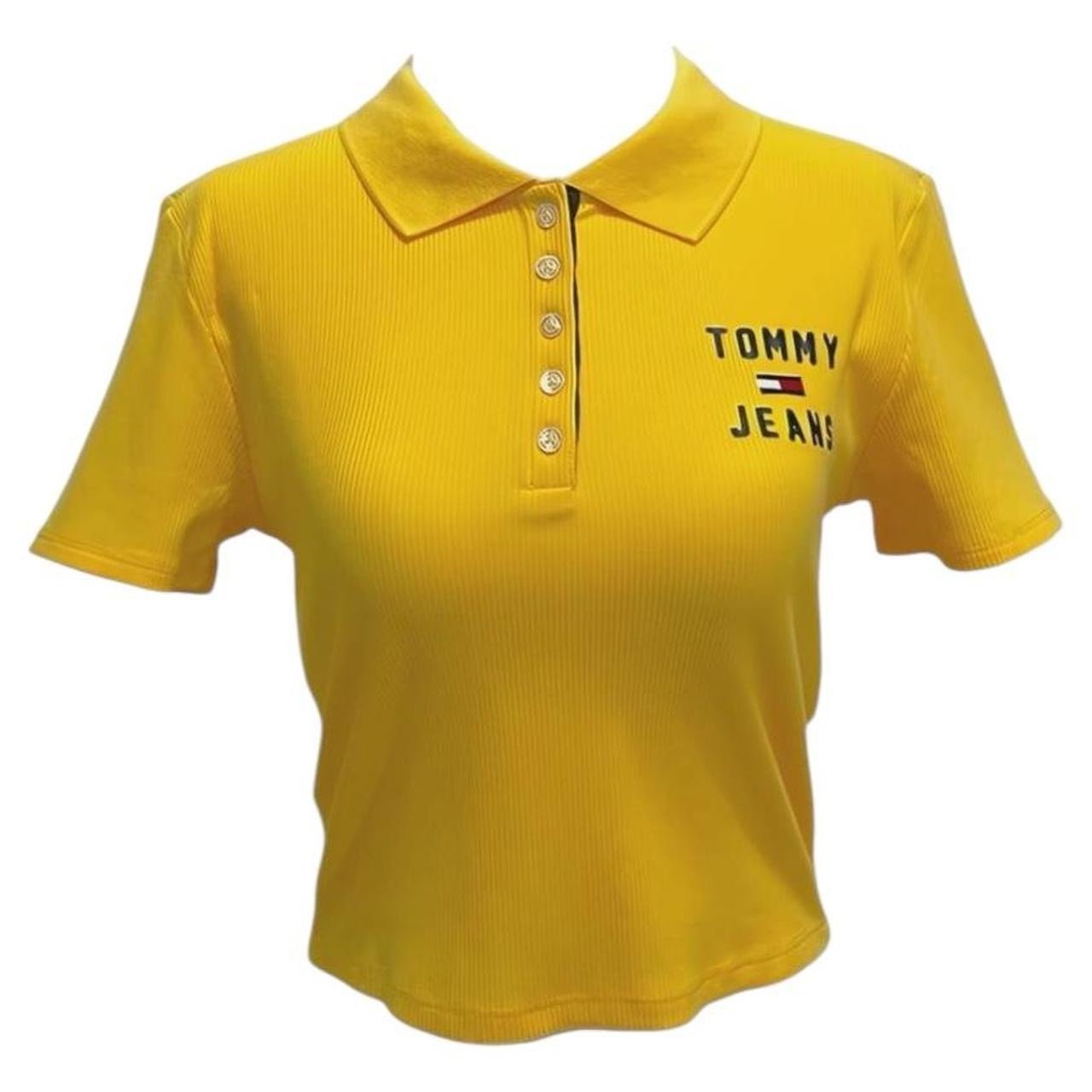 Yellow Tommy Jeans Polo Tee
