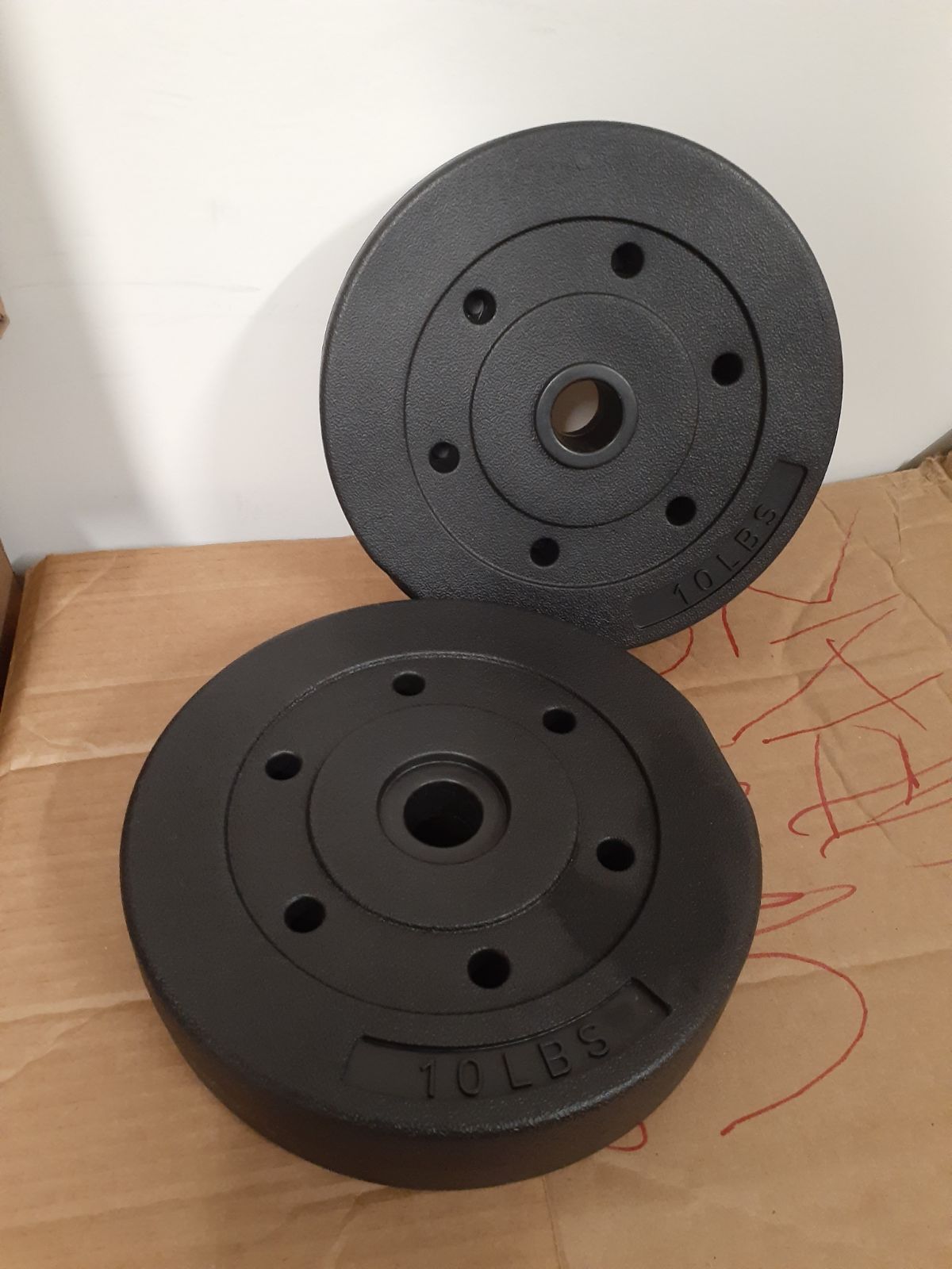 Brand New 2×10 lbs Rubber Bumper Plates