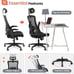 CHAIR Office High Back Mesh Headrest Adjustable (Free Shipping)
