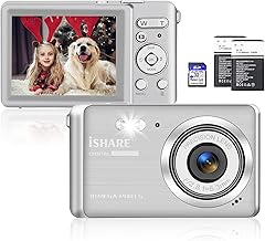 Digital Camera, Rechargeable 30MP Point and Shoot Camera with 32GB Card 18X Di