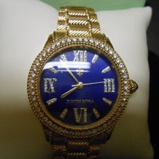Judith Ripka Navy Gold Watch