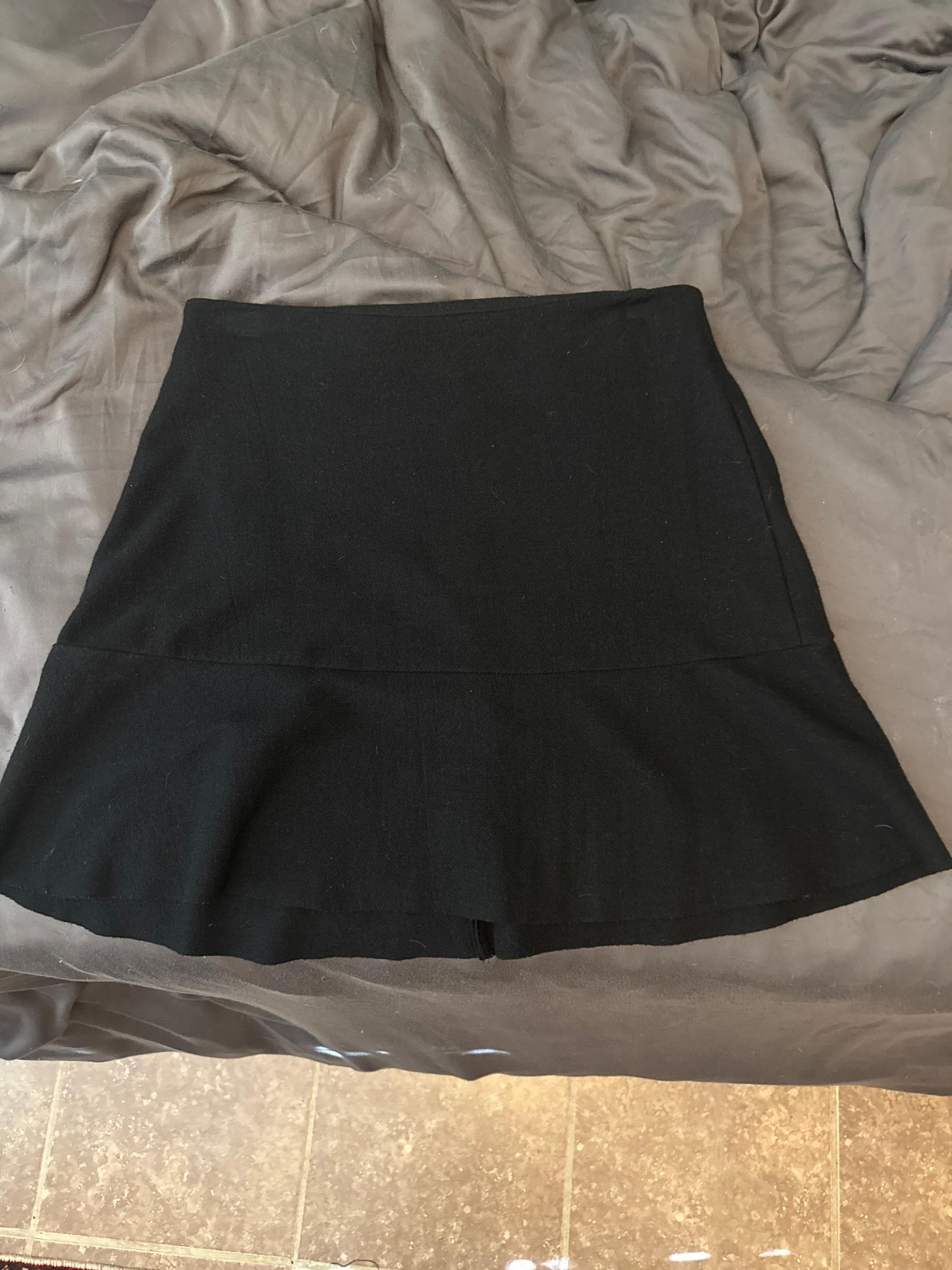L’Agence LAGENCE wool mini skirt black medium 8