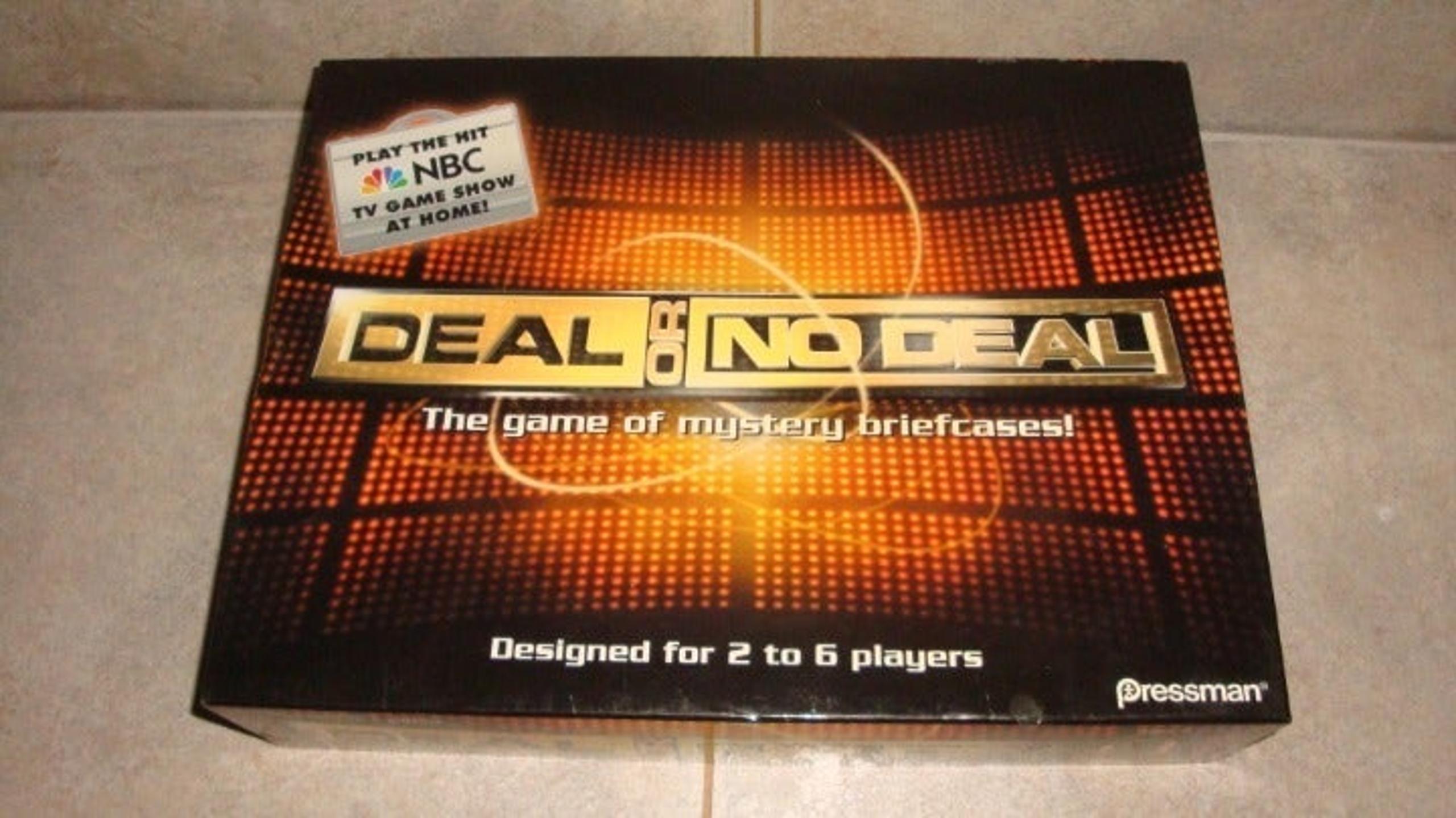 DEAL OR NO DEAL - The Game of Mystery Briefcases / 2 - 6 Players