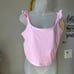 Blogilates plus size lilac snow ruffle tank size 1X New with Tag