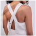 LUNYA Woven White 100% Linen Cross Open back Cropped Tank Top New Sz M