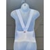LUNYA Woven White 100% Linen Cross Open back Cropped Tank Top New Sz M