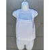 LUNYA Woven White 100% Linen Cross Open back Cropped Tank Top New Sz M