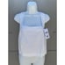 LUNYA Woven White 100% Linen Cross Open back Cropped Tank Top New Sz M