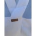 LUNYA Woven White 100% Linen Cross Open back Cropped Tank Top New Sz M