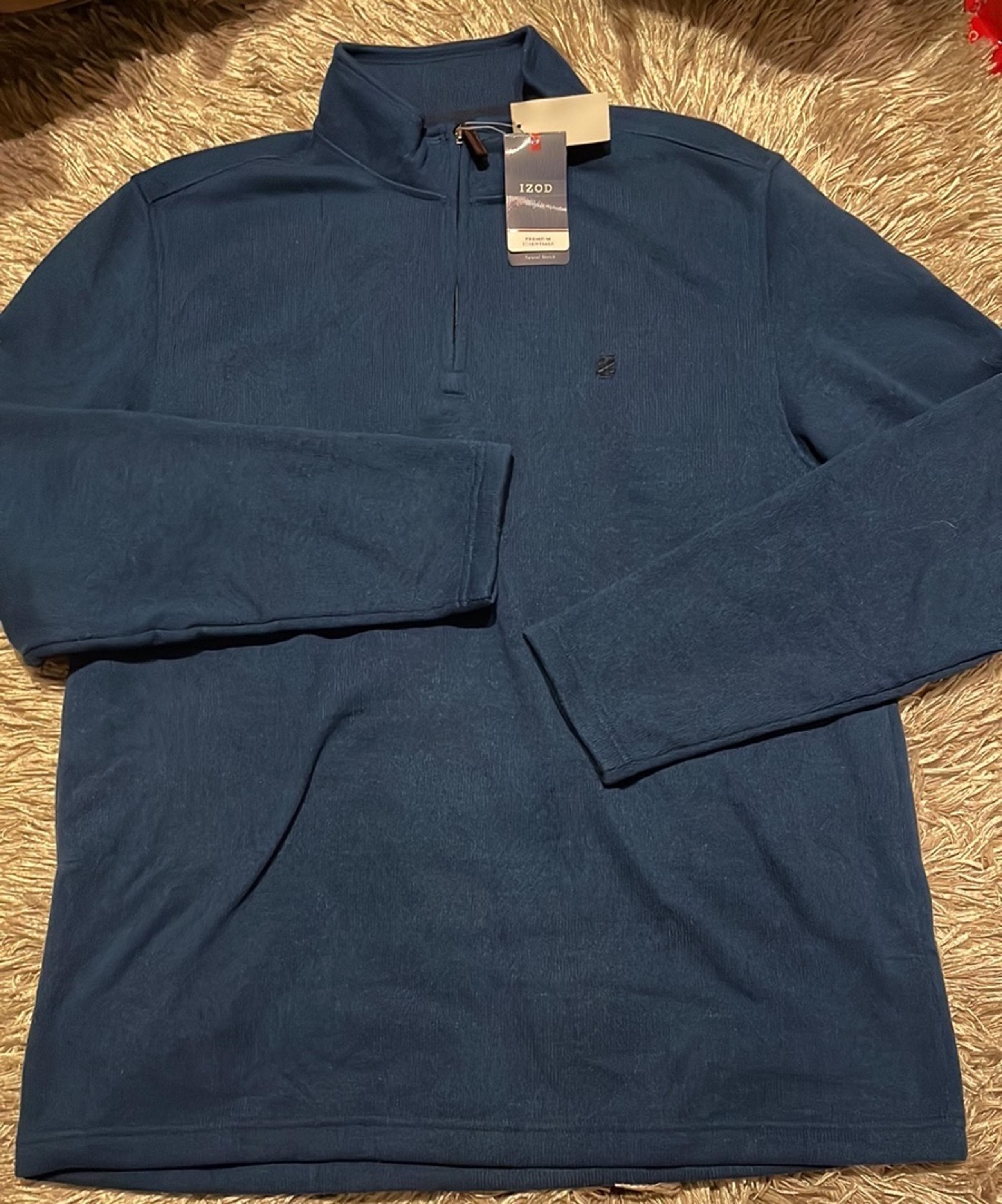 NWT Izod Blue Long Sleeve Pullover