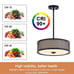 OUVR Close to Ceiling Light fixtures -14 inch Semi Flush Mount Ceiling Light, Dr