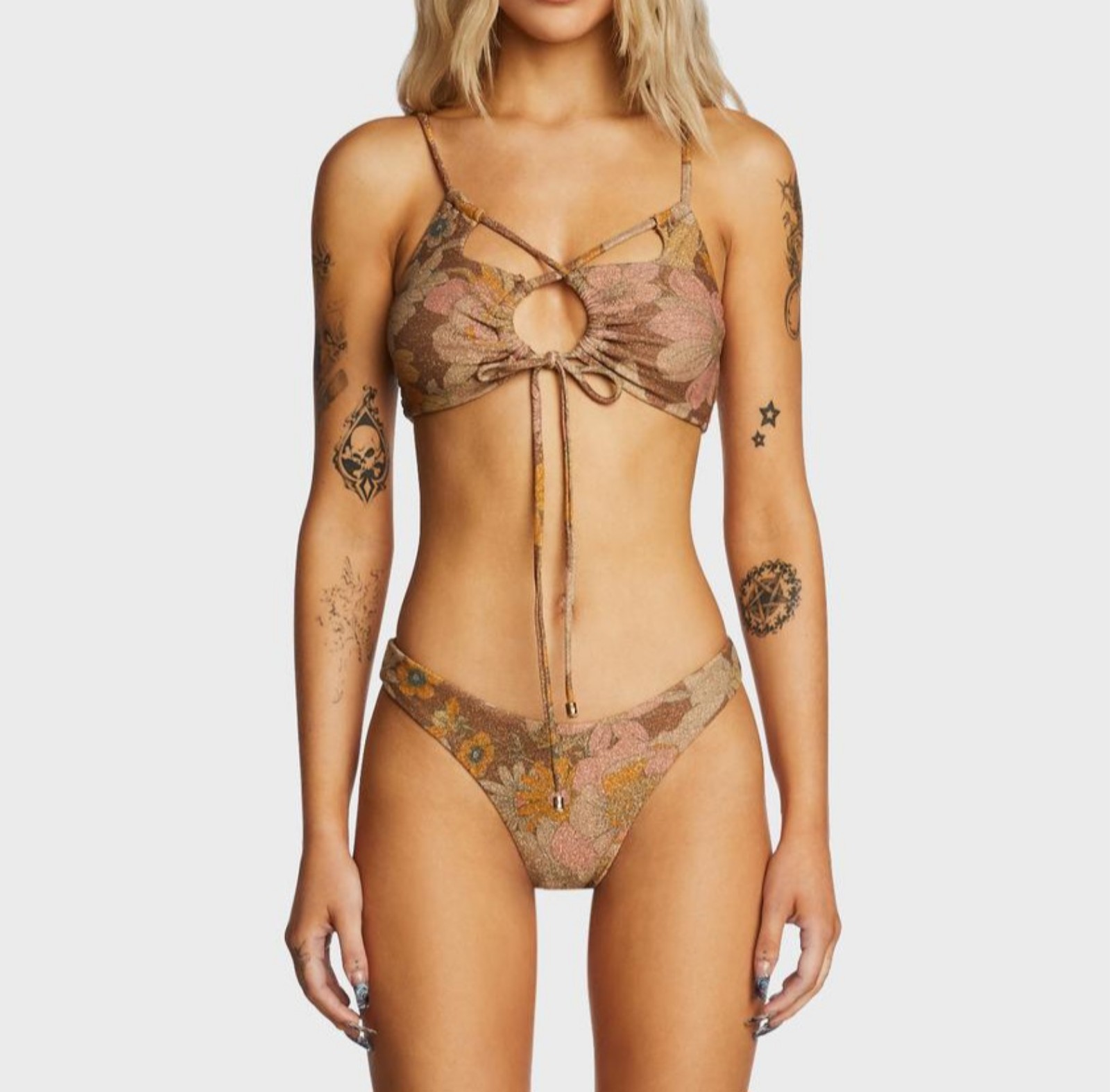 P2F TWO PIECE SWIMSUIT SIZE S