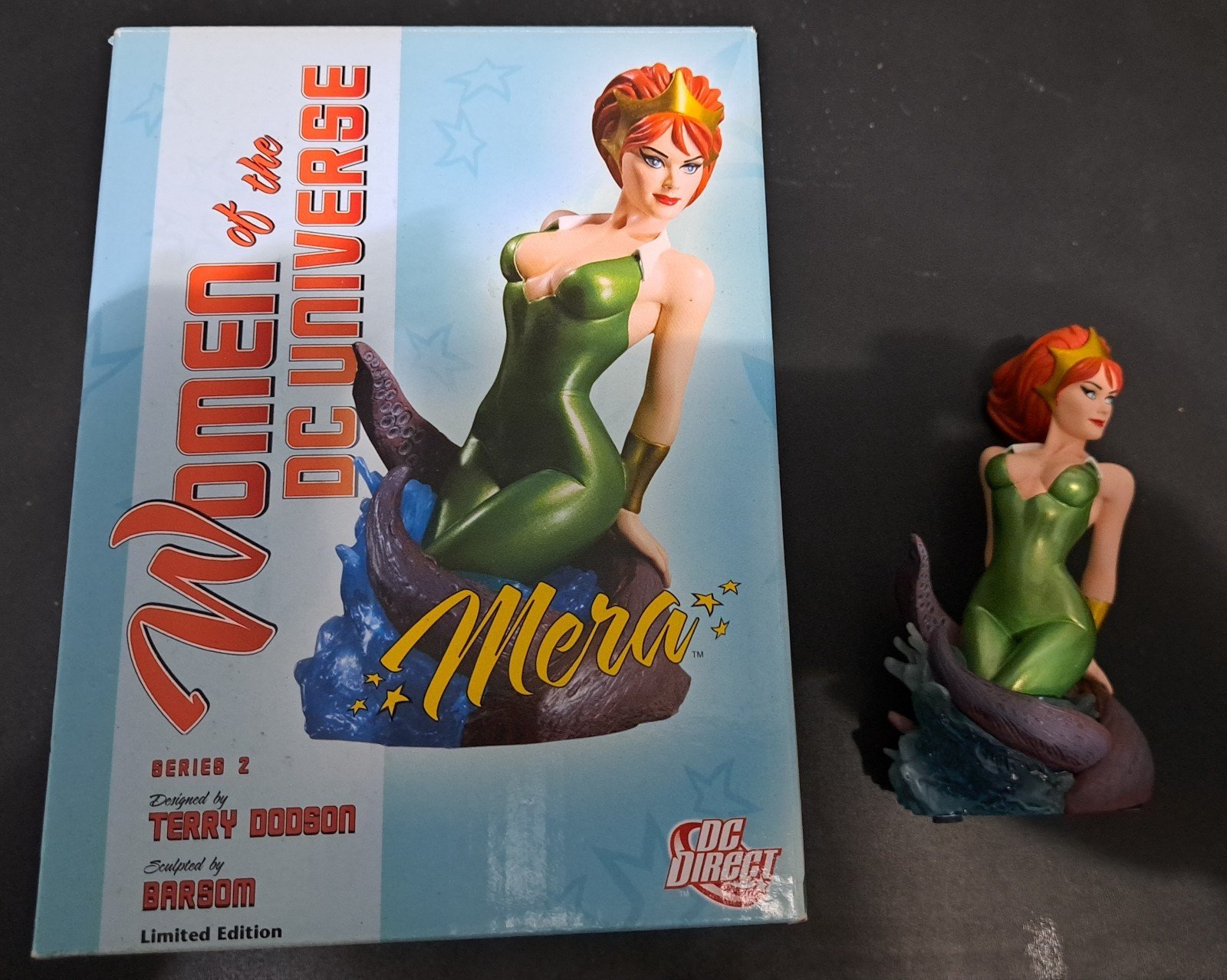 Vintage 2009 Limited Edition Dc Direct Women of the Dc Universe Mera Bust