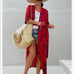 NEW Black & Red Open Front Kimono Cardigan