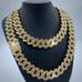Gold Chain Set 3 Chains Iced Out 16-24