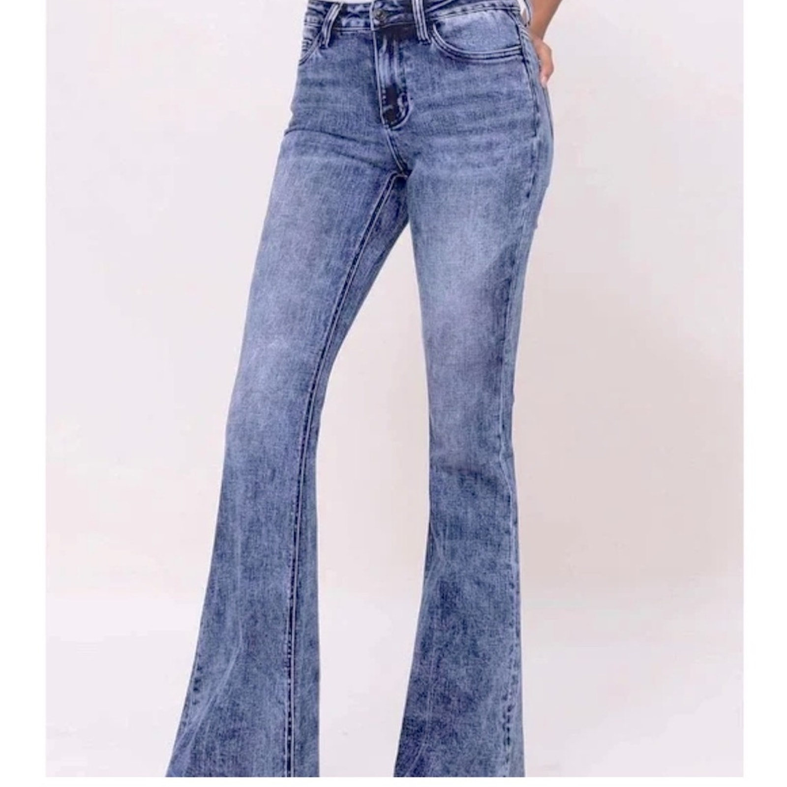 Vervet Bella High Rise Flare Jeans Size 24 **