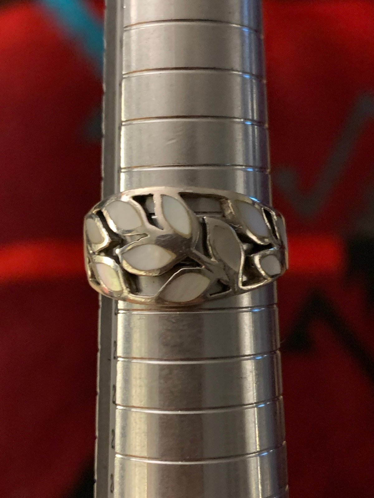 Mother of Pearl Silver Ring