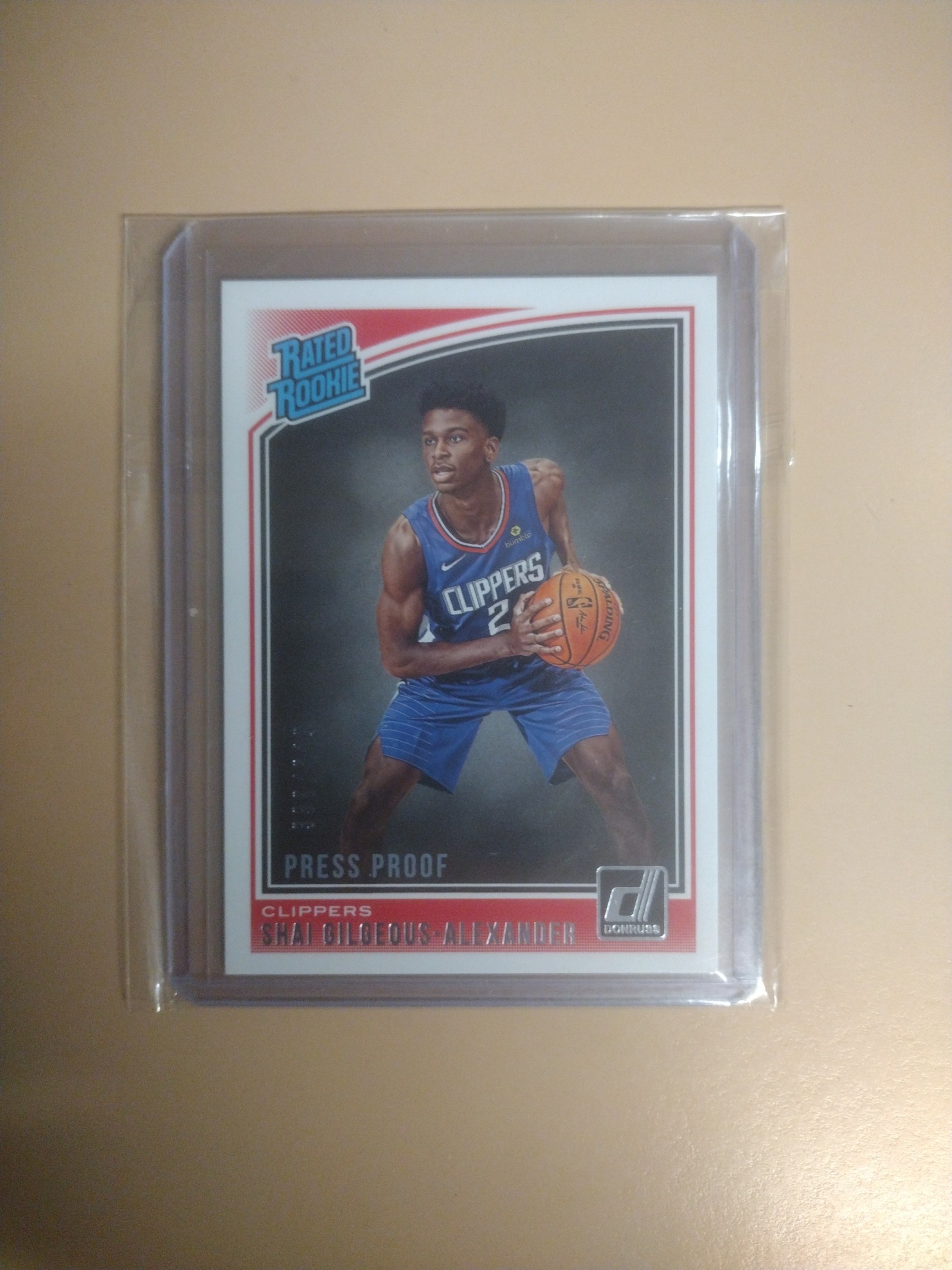 Shai Gilgeous-Alexander SGA Press Proof Rated Rookie /349