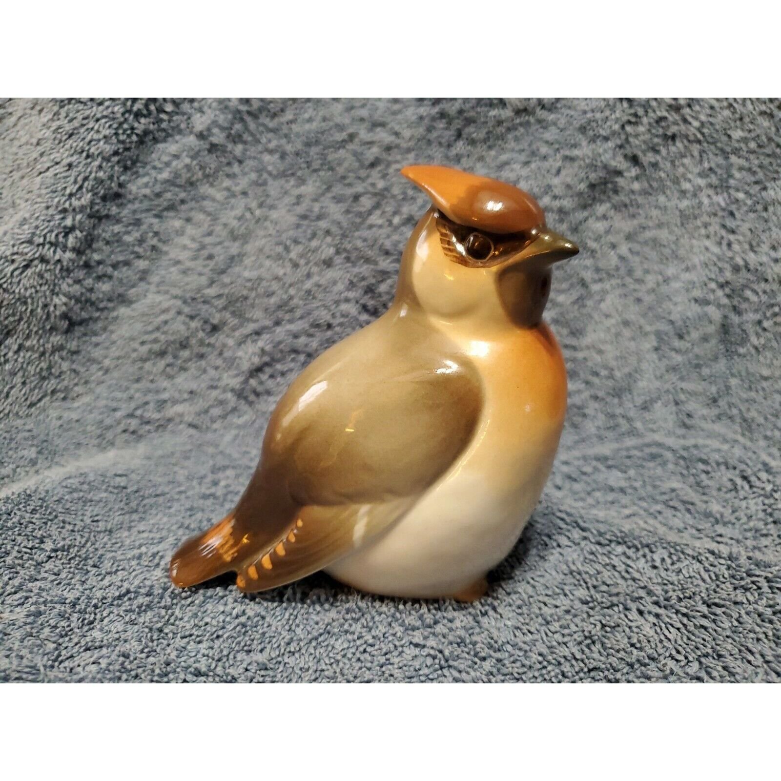 VTG Robin Bird Jay Lomonosov Made in Russia Porcelain Figurine Animal R21