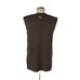 Puma Brown Men’s V-neck Ribbed Pullover Sleeveless Argyle Sweater