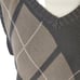 Puma Brown Men’s V-neck Ribbed Pullover Sleeveless Argyle Sweater