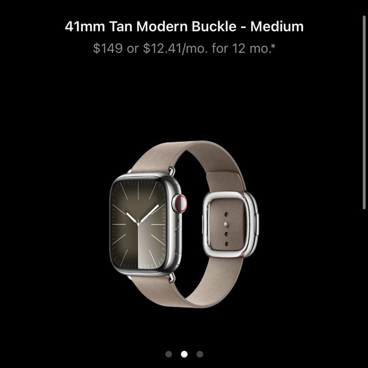 Apple Watch - 41mm Tan Modern Buckle (149, size: M)
