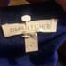 Eileen Fisher Blue Cropped Cardigan Organic Cotton Cashmere LG