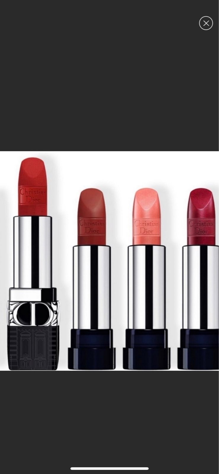 Dior Lipstick set with mini lipstick part of the holiday minauderie set