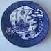 7 Lucky Men Vintage Japanese Plate