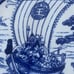 7 Lucky Men Vintage Japanese Plate