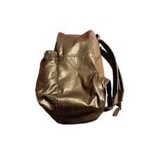 Vintage Ultimate black leather back pack