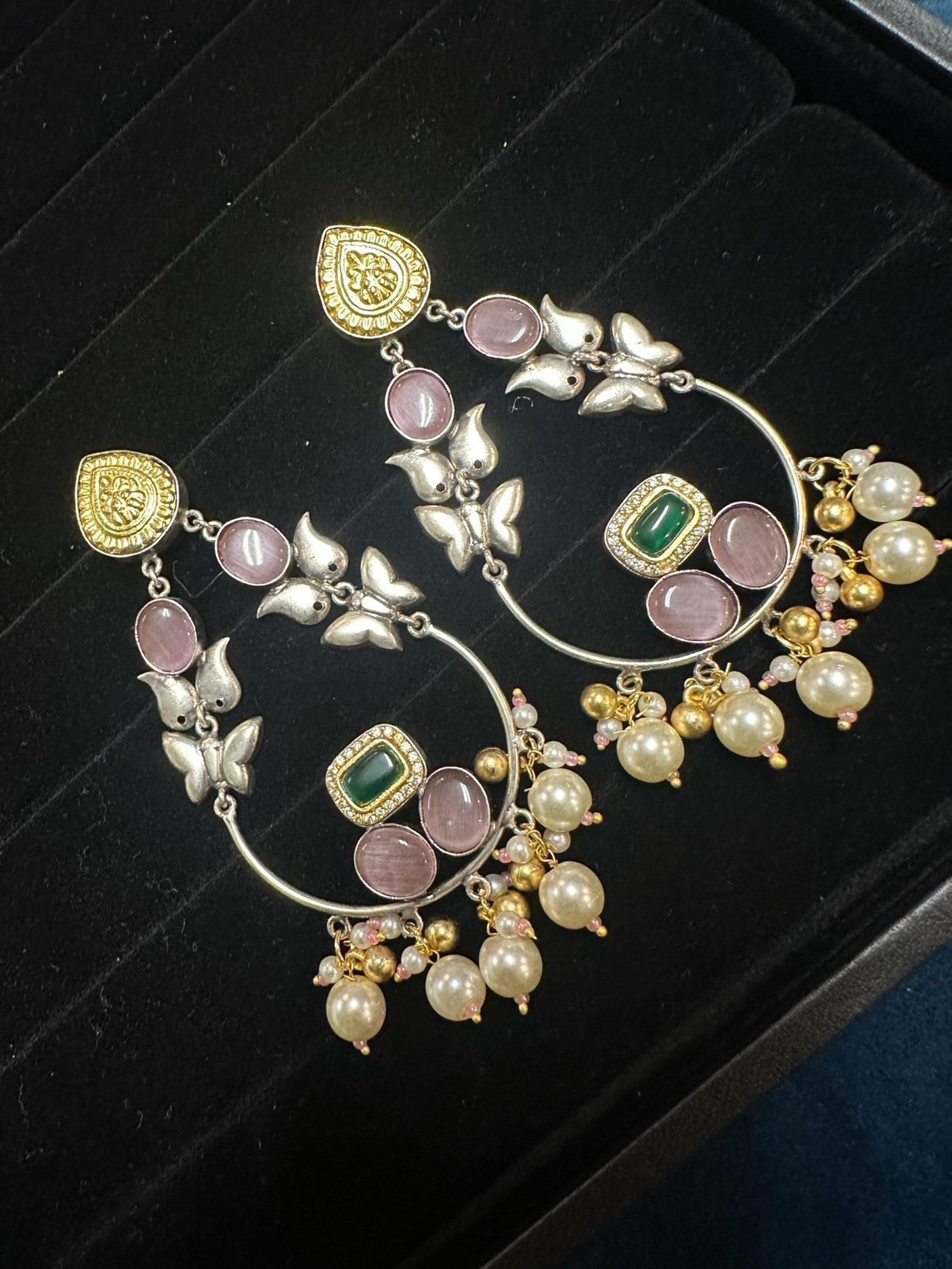 BRAND NEW dual toned excellent quality earrings