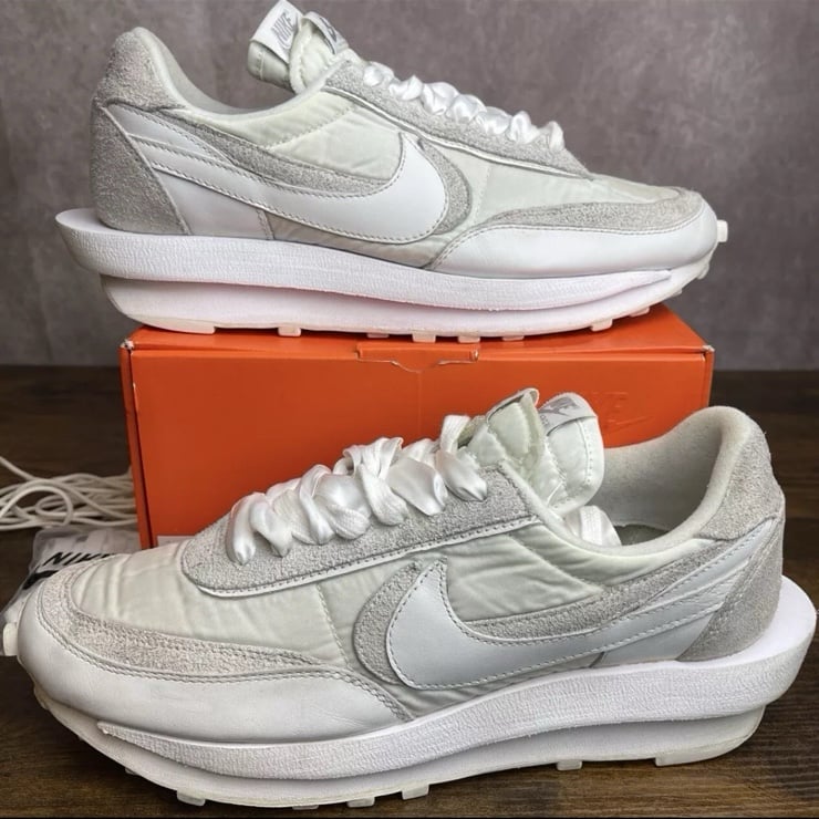 Nike sacai x LDWaffle White Nylon Size 11 BV0073-101 OG Rare Men’s Gym Sneakers