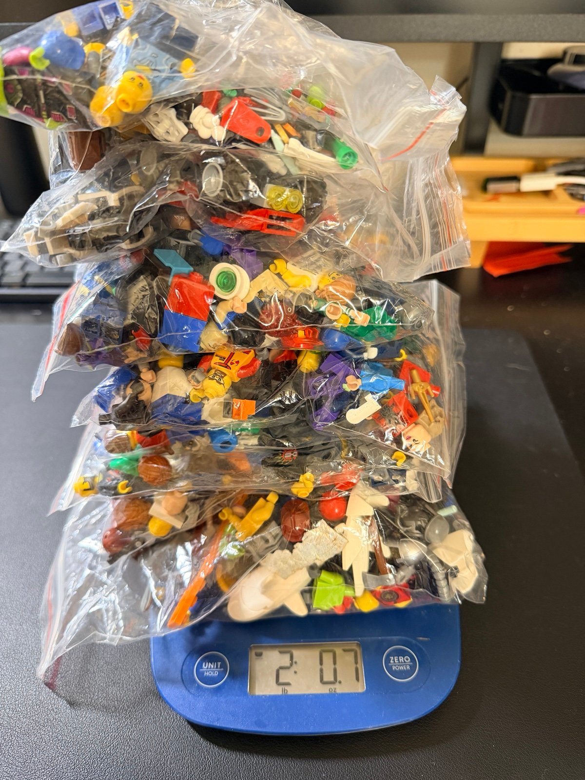 2lb Misc LEGO minifigure lot - minifigures(full or parts), accessories and more