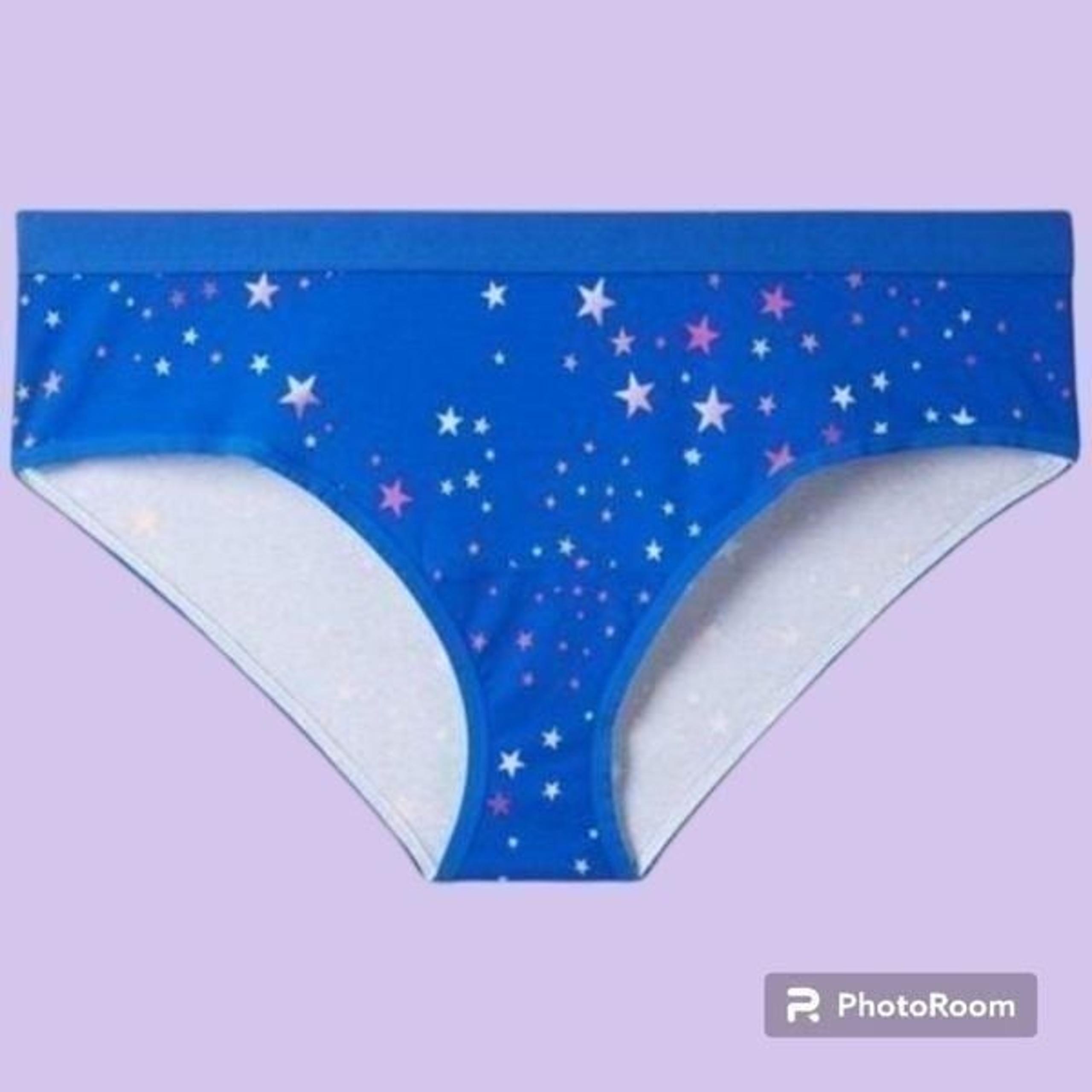 1X 14W 16W Torrid Blue Stars Hipster Panty Rainbow Cluster Mid Rise Cotton Stret