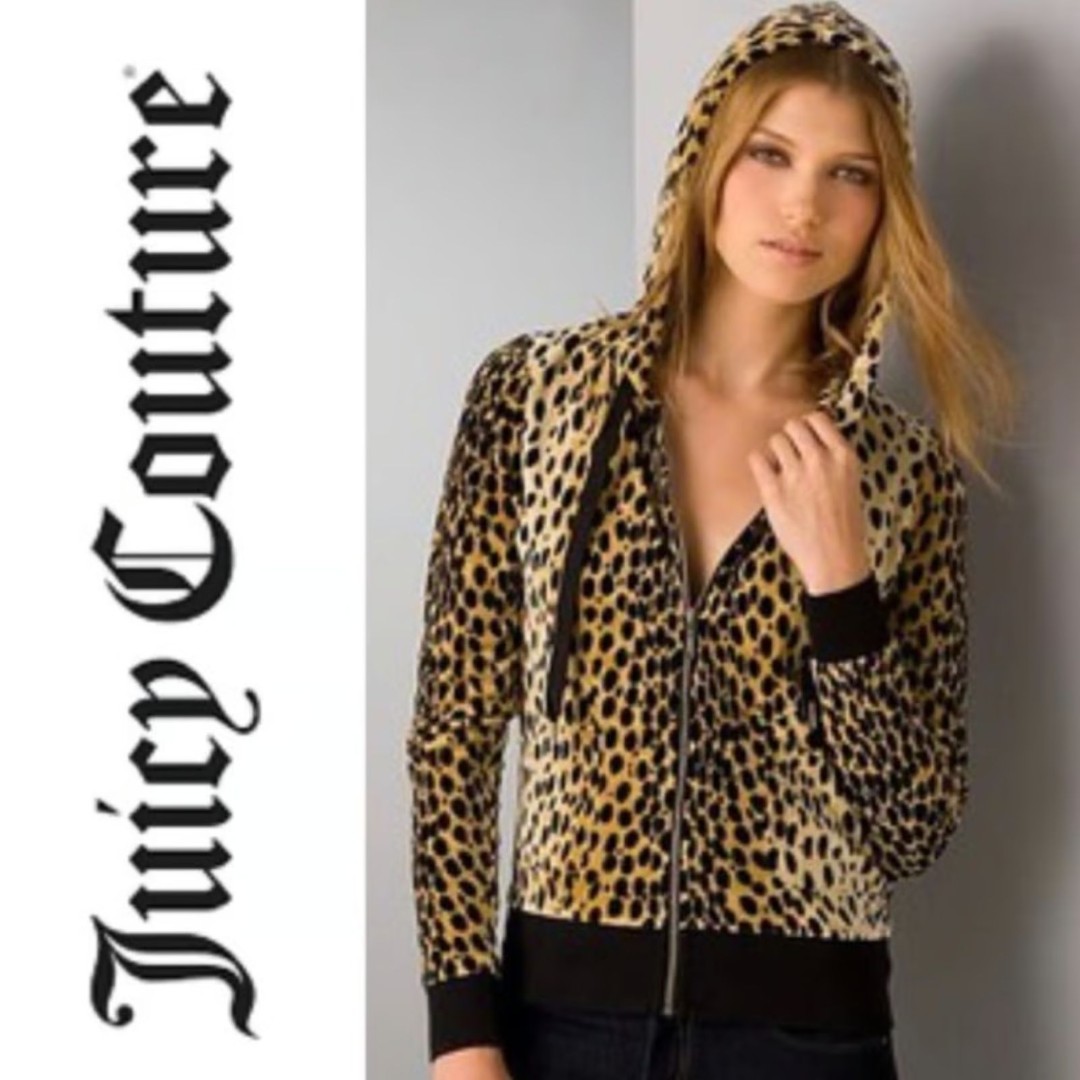 Y2K Juicy Couture Cheetah Velour Jacket Medium