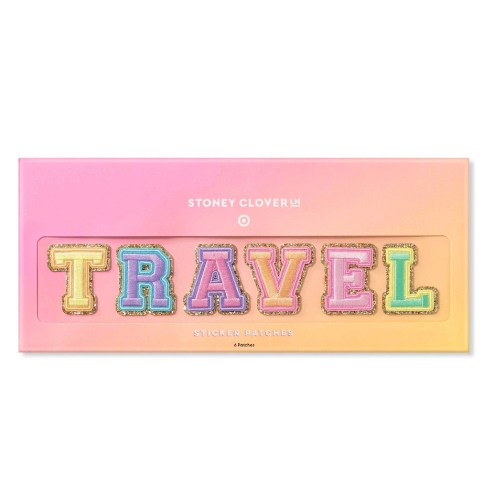 NEW STONEY CLOVER LANE X TARGET COLLAB TRAVEL PATCHES NWT 6 PACK PC SET RAINBOW