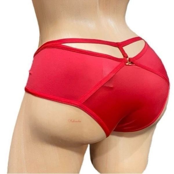 Victoria’s Secret Very Sexy Satiny Strappy Cheeky panty Red XL