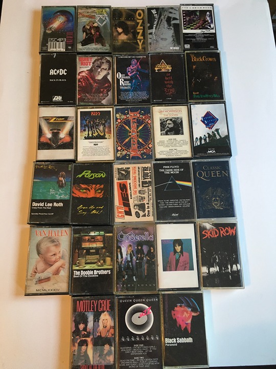 Rock Cassette Tape Lot of 28 Megadeth, Kiss, AC/DC, Black Sabbath + More