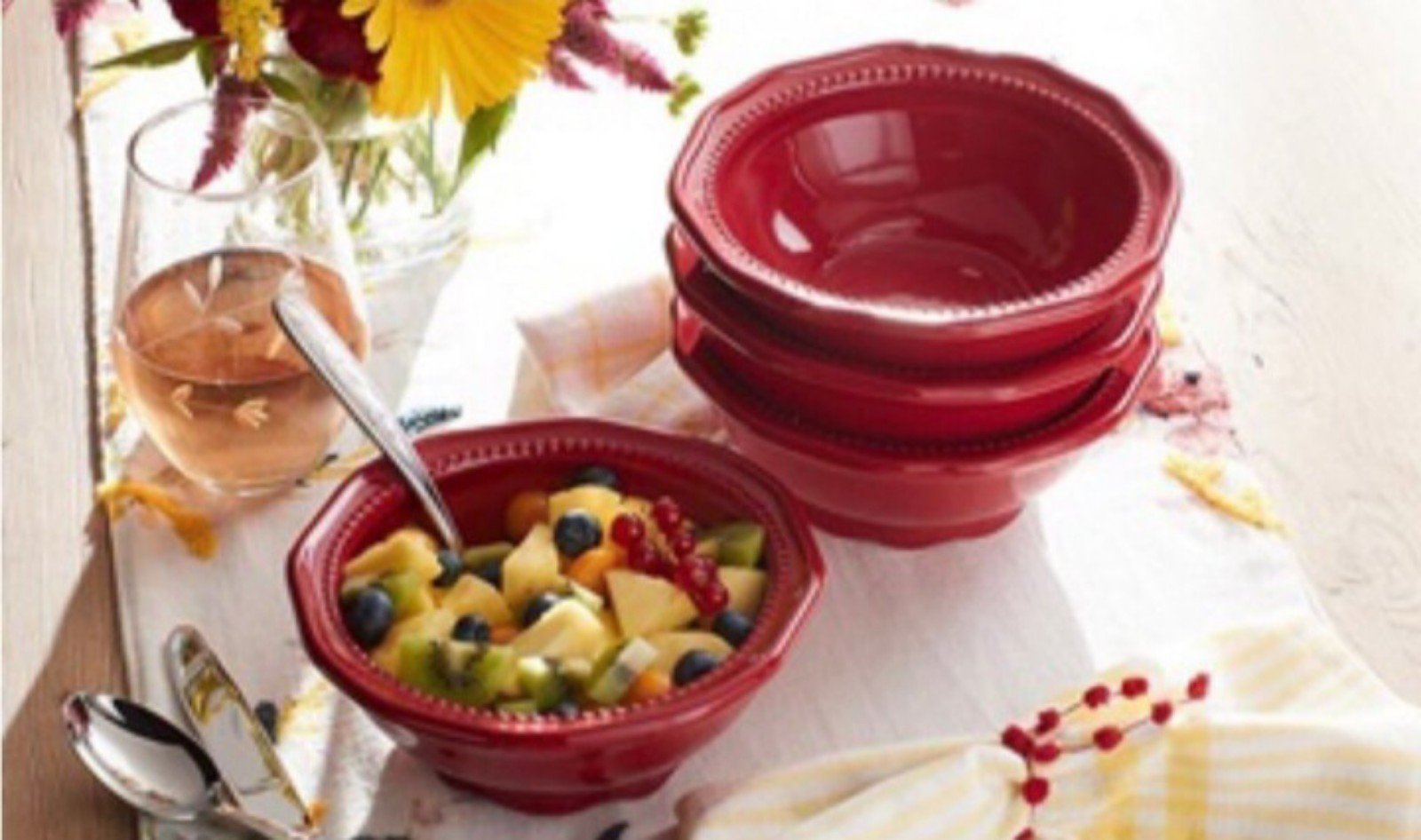 Princess House PAVILLION Berry Soup Bowls