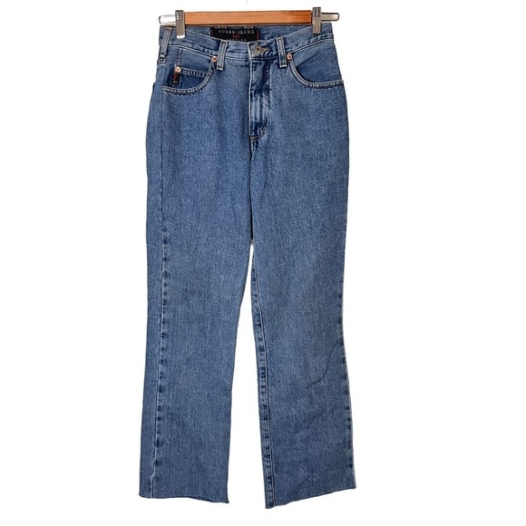 Vintage Guess Jeans Bootleg Blue Denim Pants 27