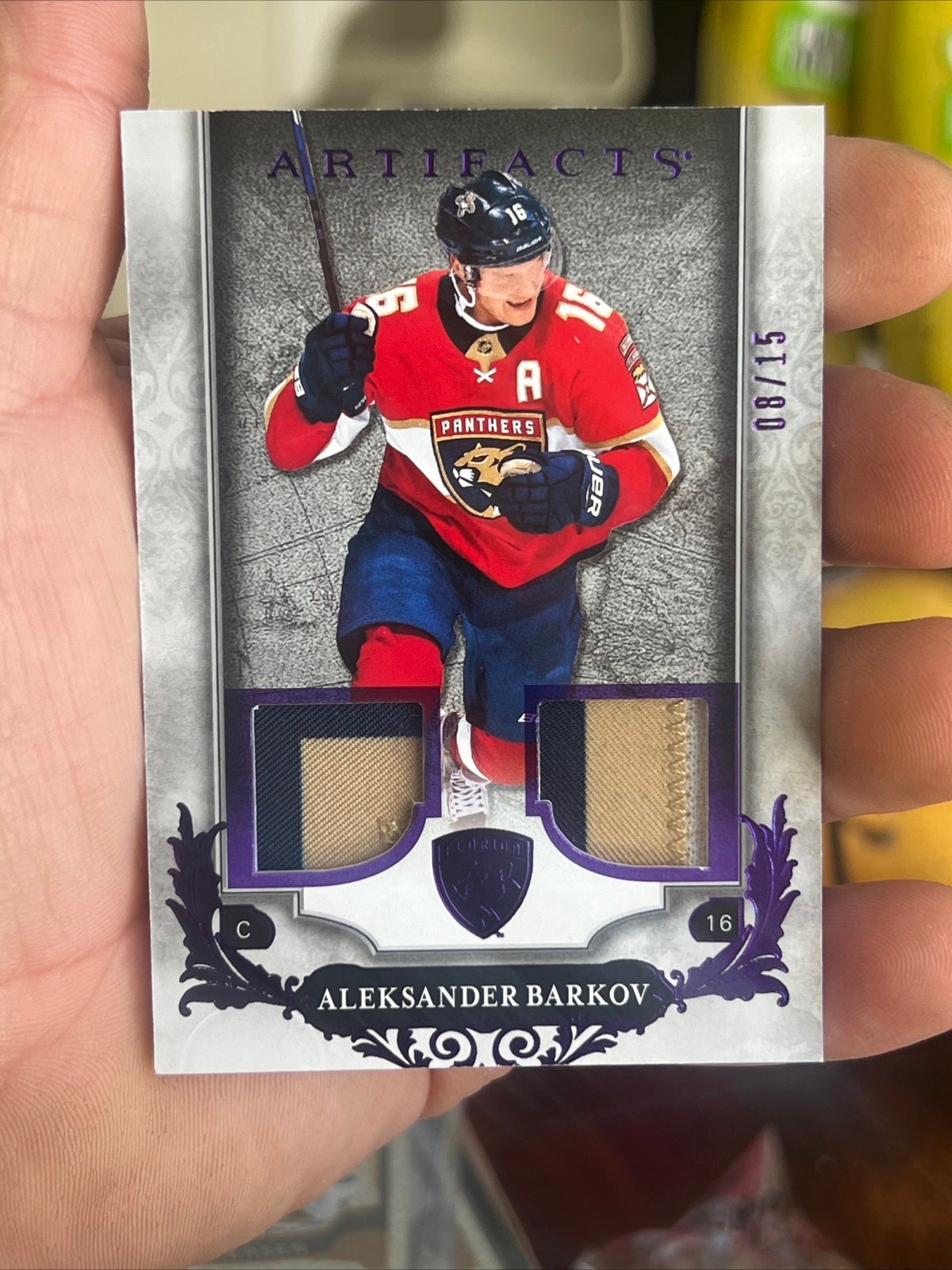 2018-19 Artifacts Hockey Aleksander Barkov 08/15 NM Card