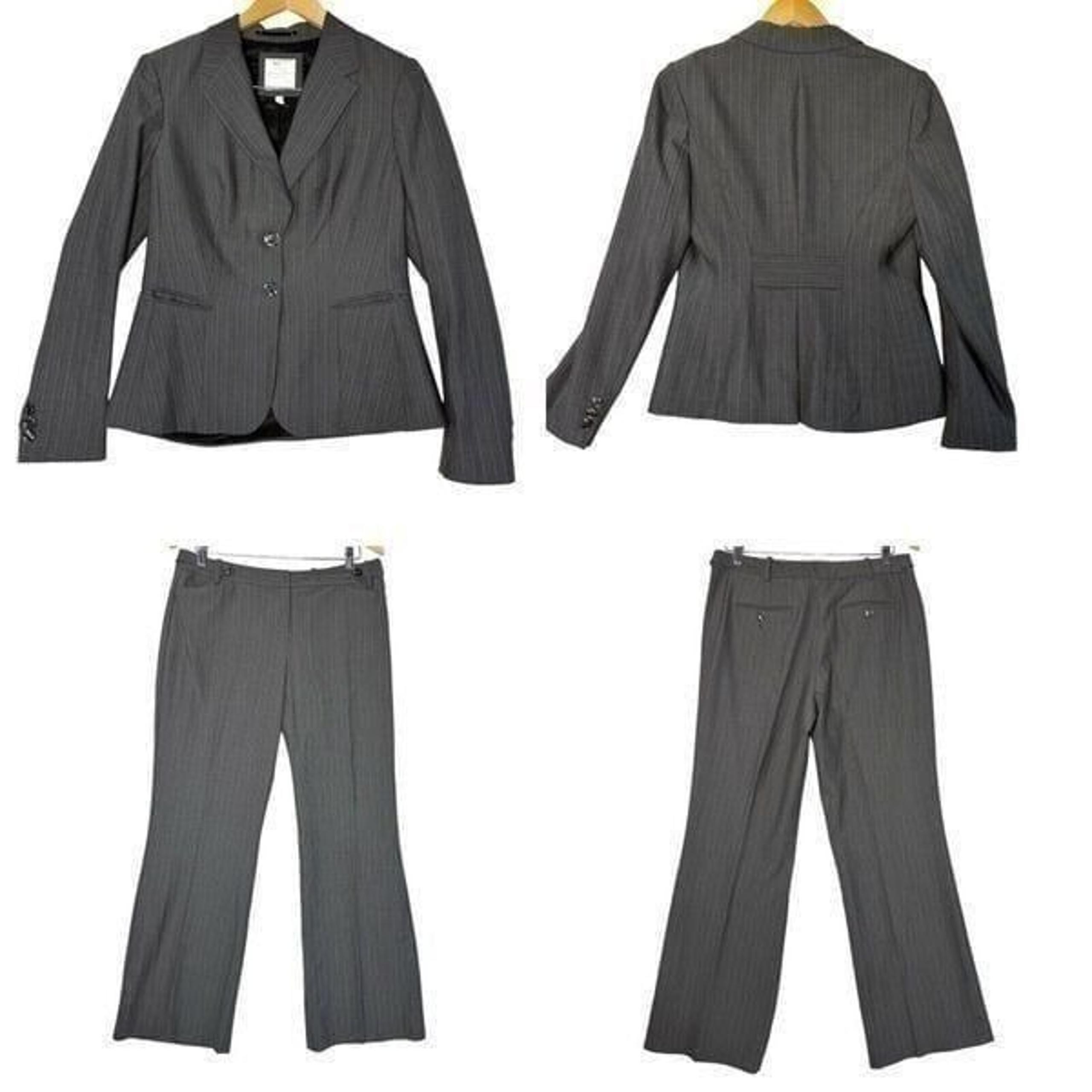 The Limited Dress Pants Blazer Set Perfect Travel Suit Lexie Fit Sz 10 Grey