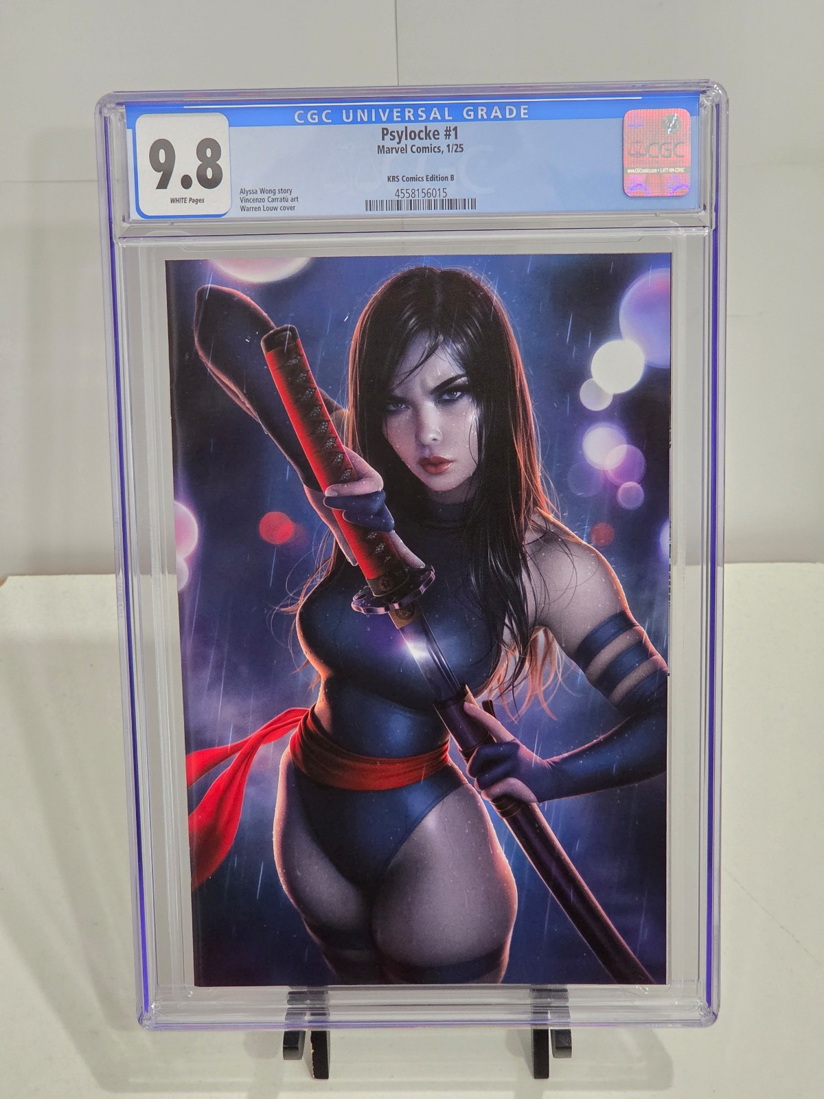 Psylocke #1 Warren Louw Virgin Variant CGC 9.8