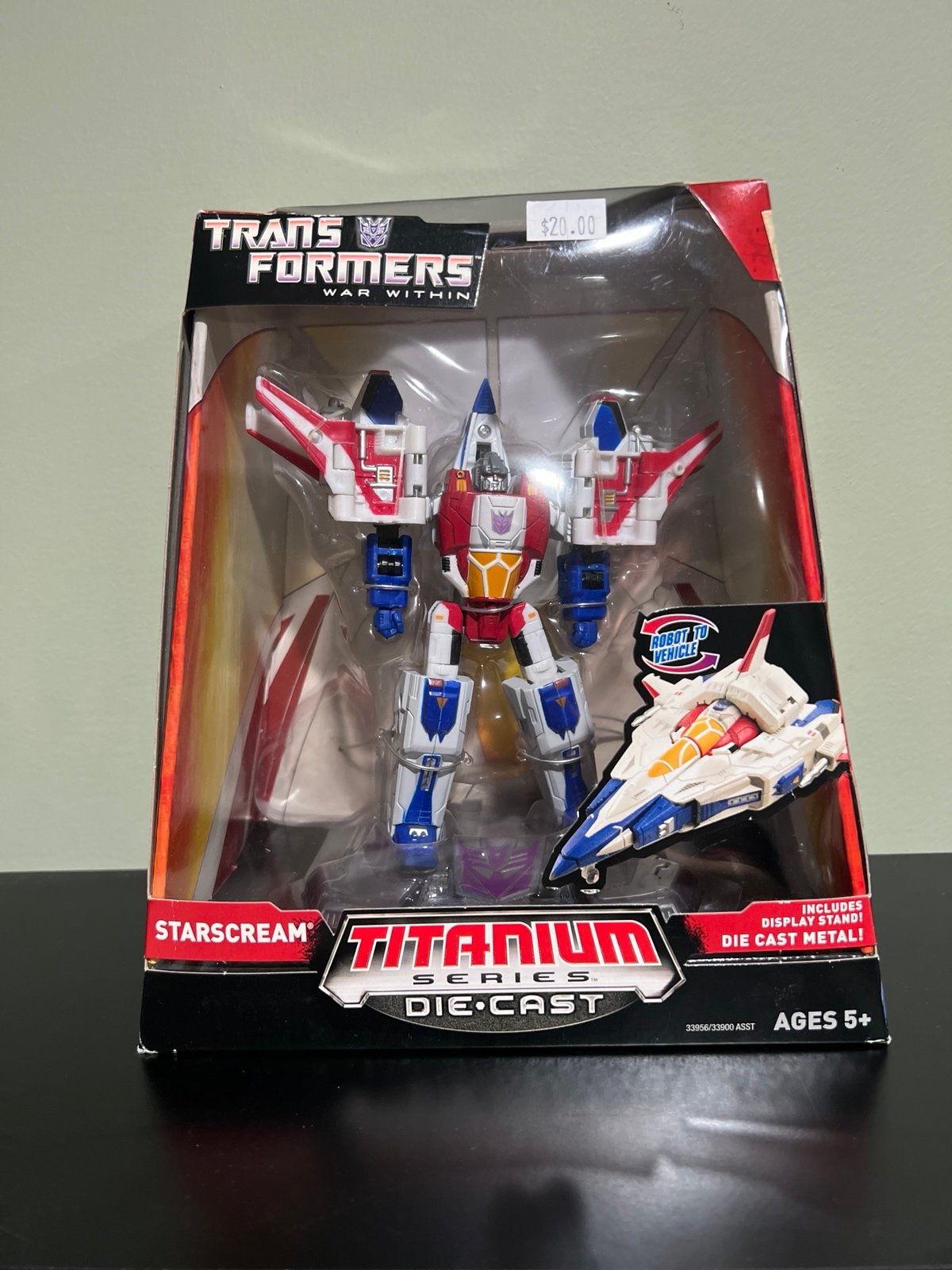 Transformers 2006 Starscream Titanium Series Die Cast Figure